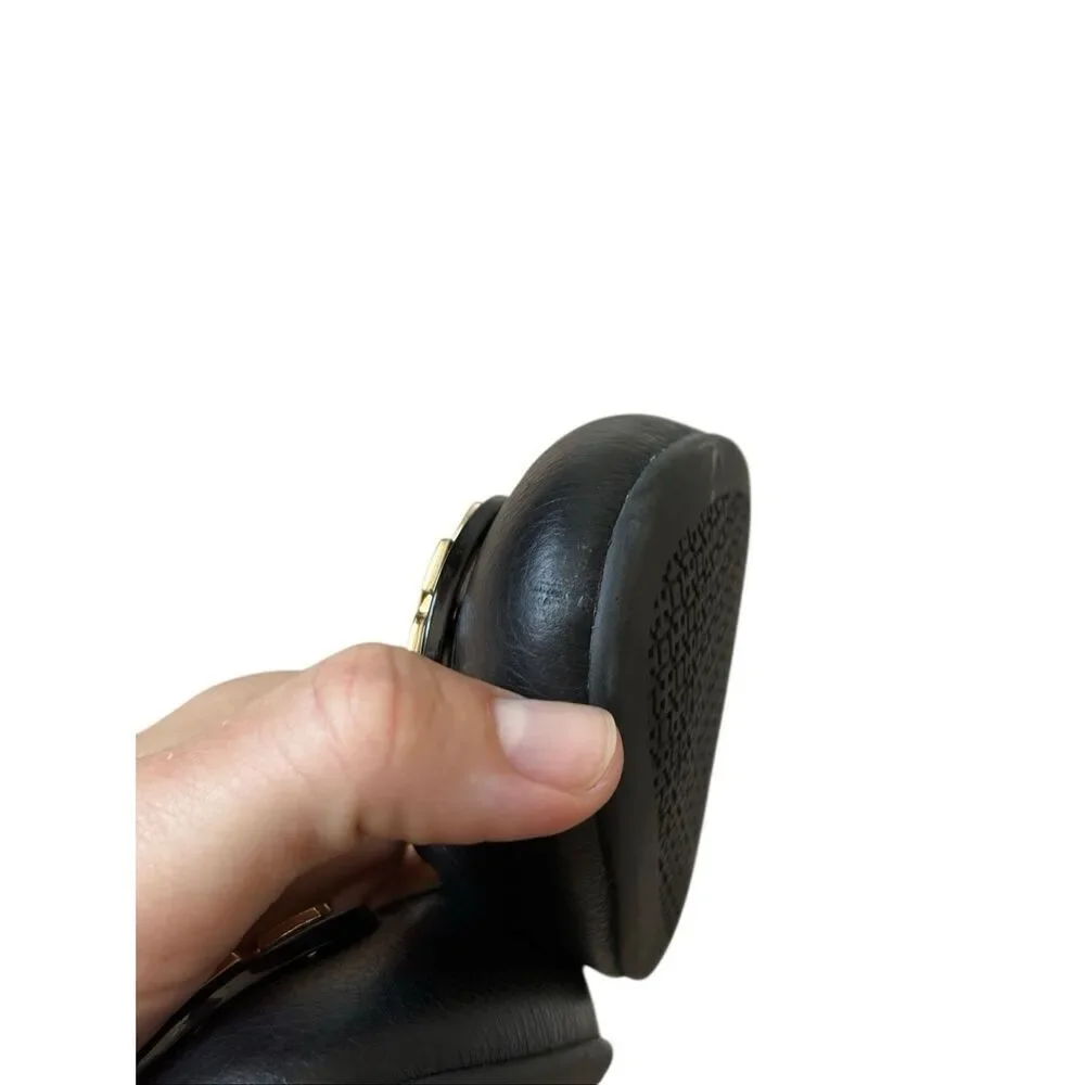 Tory Burch Claire Leather Ballet Flats 8.5‎ Black